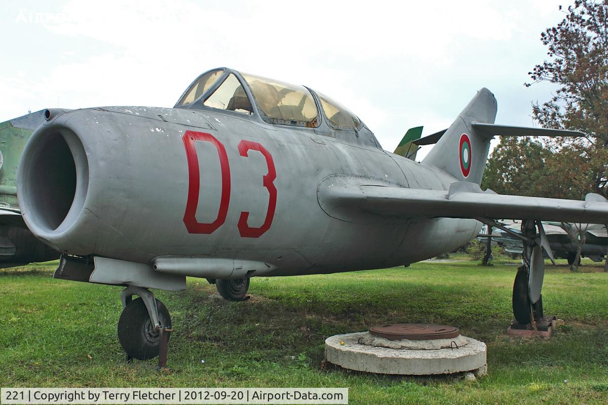 03, Mikoyan-Gurevich MiG-15UTI C/N Not found 03, Exhibited at Military Museum in Sofia