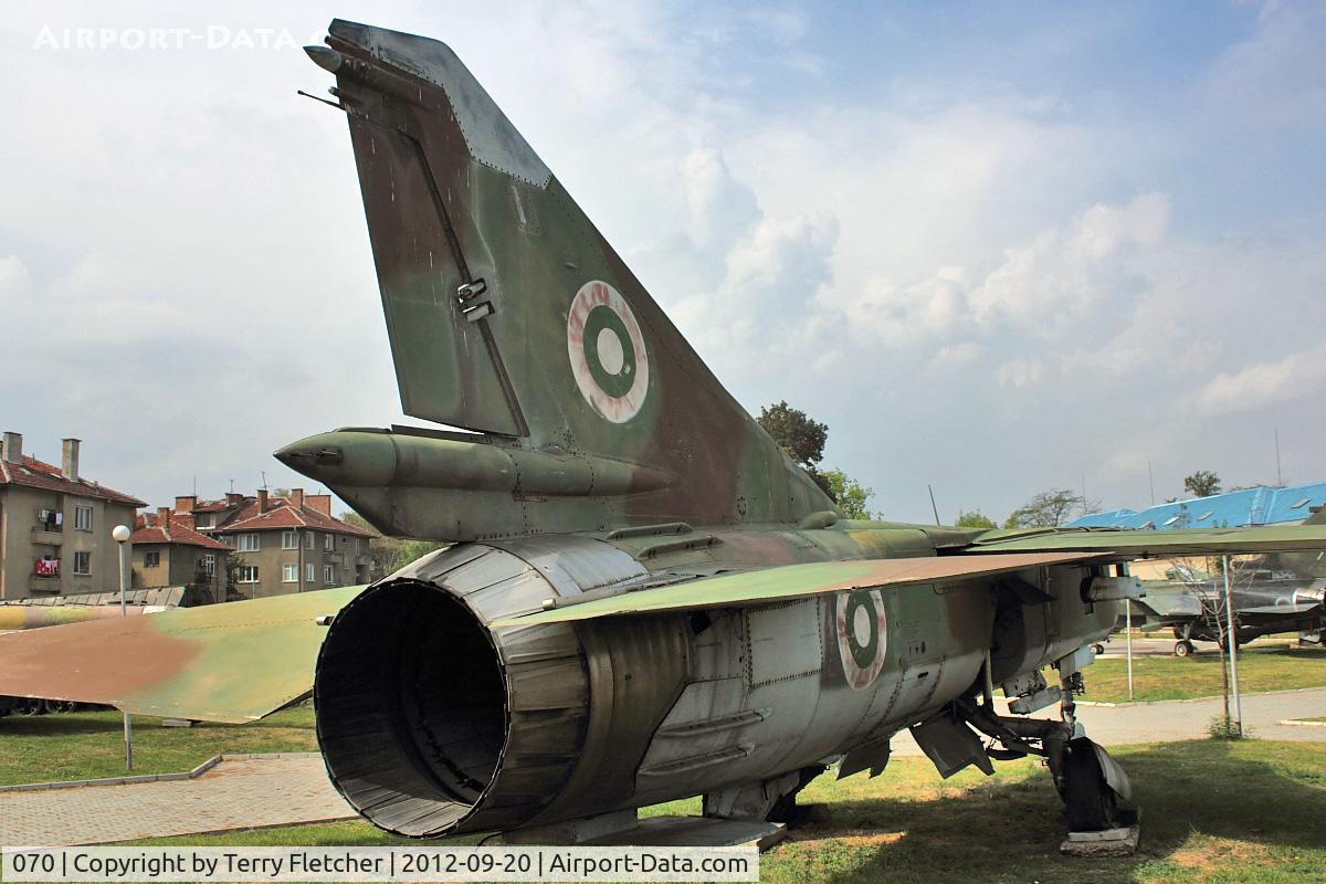 070, Mikoyan-Gurevich MiG-23ML C/N 0390324870, Exhibited at Military Museum in Sofia