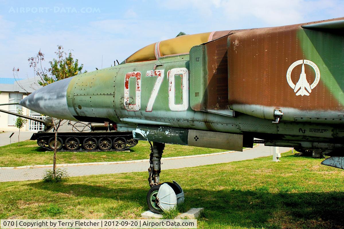 070, Mikoyan-Gurevich MiG-23ML C/N 0390324870, Exhibited at Military Museum in Sofia