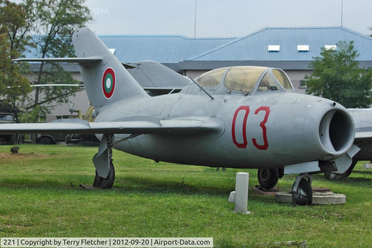 03, Mikoyan-Gurevich MiG-15UTI C/N Not found 03, Exhibited at Military Museum in Sofia