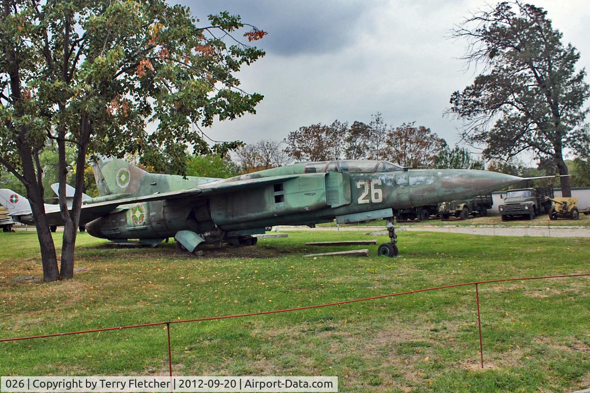 06, Mikoyan-Gurevich MiG-23UB C/N A1037856, Exhibited at Military Museum in Sofia