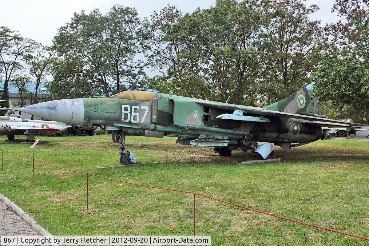 867, Mikoyan-Gurevich MiG-23ML C/N 2960324867, Exhibited at Military Museum in Sofia