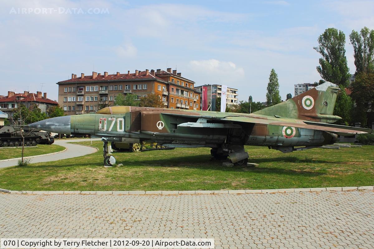 070, Mikoyan-Gurevich MiG-23ML C/N 0390324870, Exhibited at Military Museum in Sofia