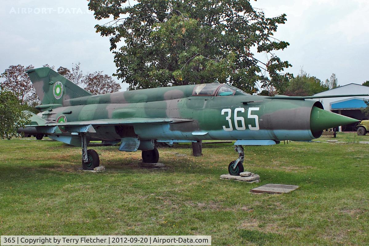 365, Mikoyan-Gurevich MiG-21bis C/N 75094365, Exhibited at Military Museum in Sofia