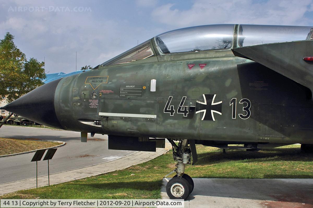 44 13, Panavia Tornado IDS C/N 289/GS077/4113, Exhibited at Military Museum in Sofia