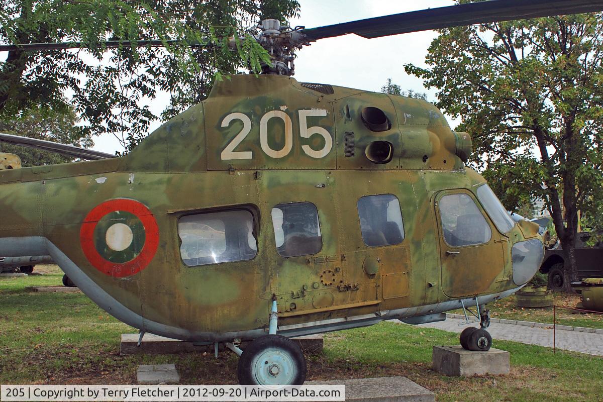 205, Mil Mi-2 C/N 56310903, Exhibited at Military Museum in Sofia