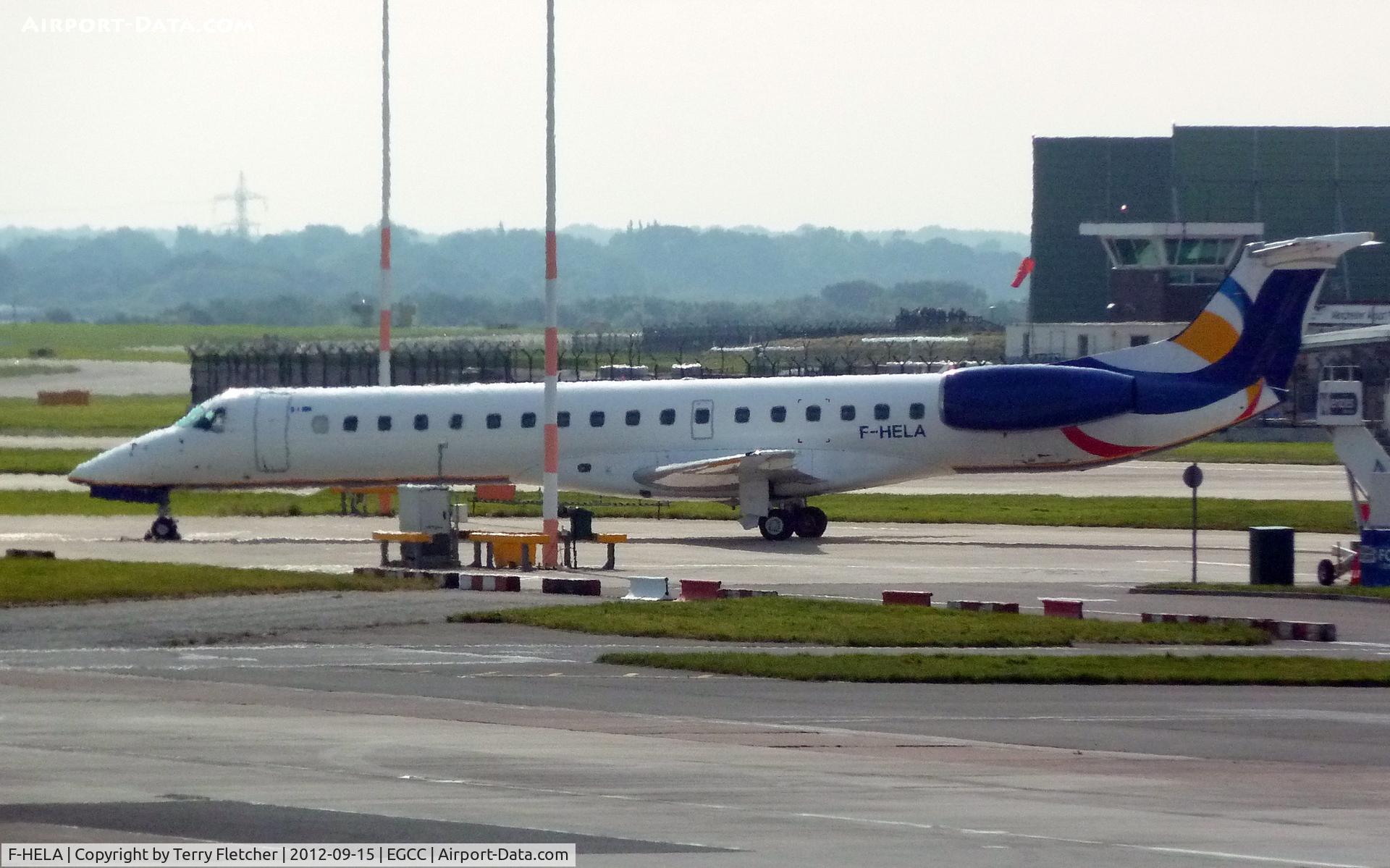 F-HELA, 1999 Embraer EMB-145EU (ERJ-145EU) C/N 145167, 1999 Embraer EMB-145EU, c/n: 145167 at Manchester , ex G-EMBK , SX-CMB and 
UP-EM003