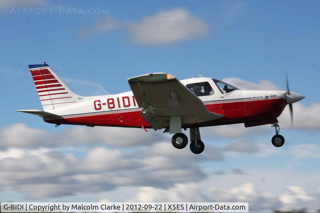 G-BIDI, 1978 Piper PA-28R-201 Cherokee Arrow III C/N 28R-7837135, Piper PA-28R-201 Cherokee Arrow, Great North Fly-In, Eshott Airfield UK, September 2012.