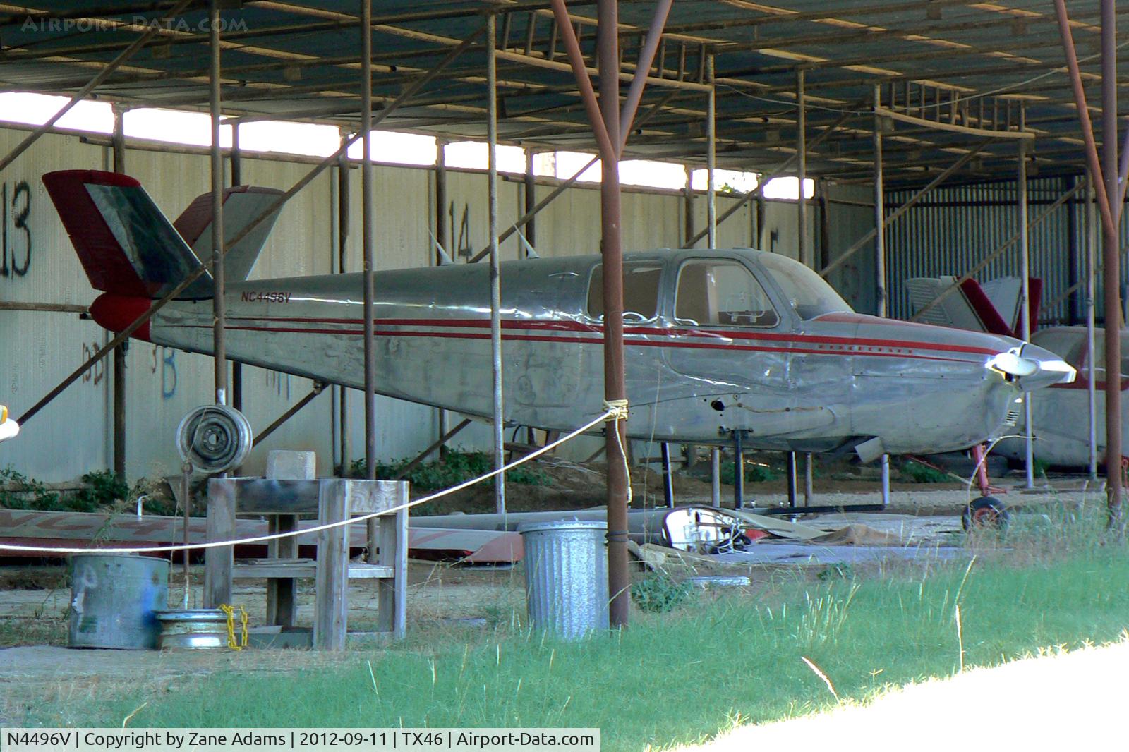 N4496V, 1948 Beech 35 Bonanza C/N D-1316, At Blackwood Airpark - Cleburne, TX