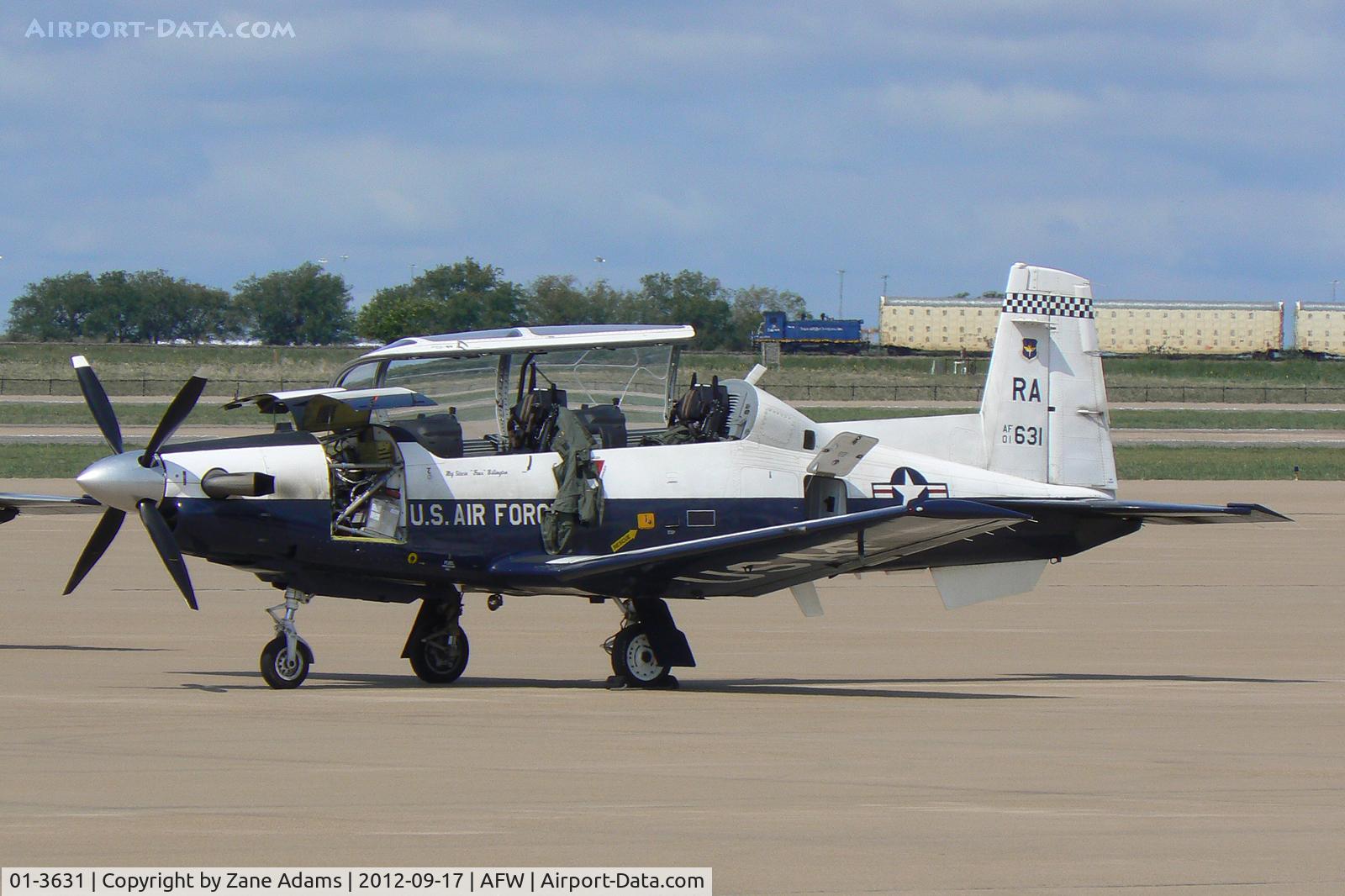 01-3631, 2001 Raytheon Beech T-6A Texan II C/N PT-166, At Alliance Airport - Fort Worth, TX