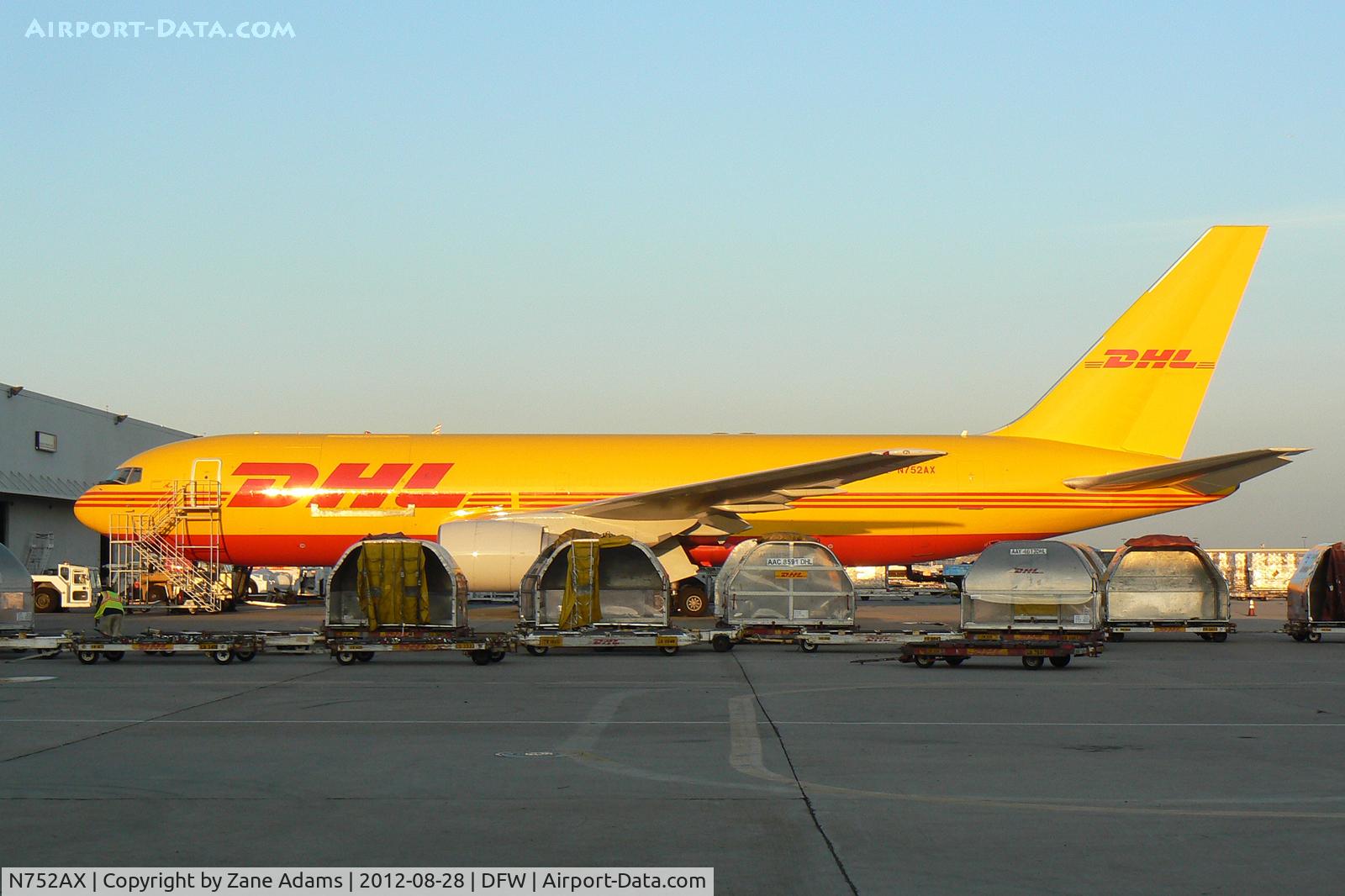 N752AX, 1988 Boeing 767-200 C/N 23434, DHL 767 at DFW Airport
