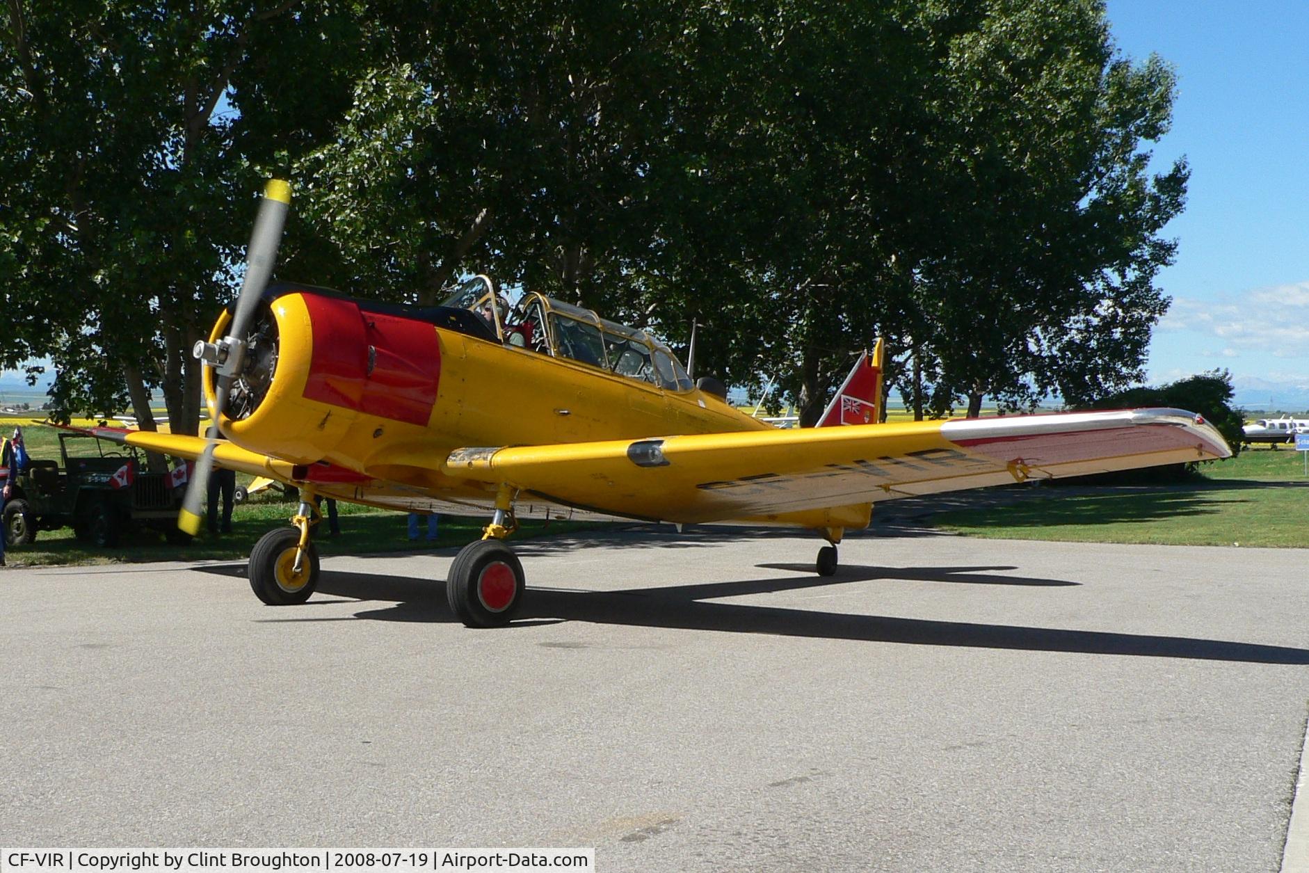 CF-VIR, 1952 Canadian Car & Foundry AT-16 Harvard II C/N CCF4-125, Cayley, Alberta