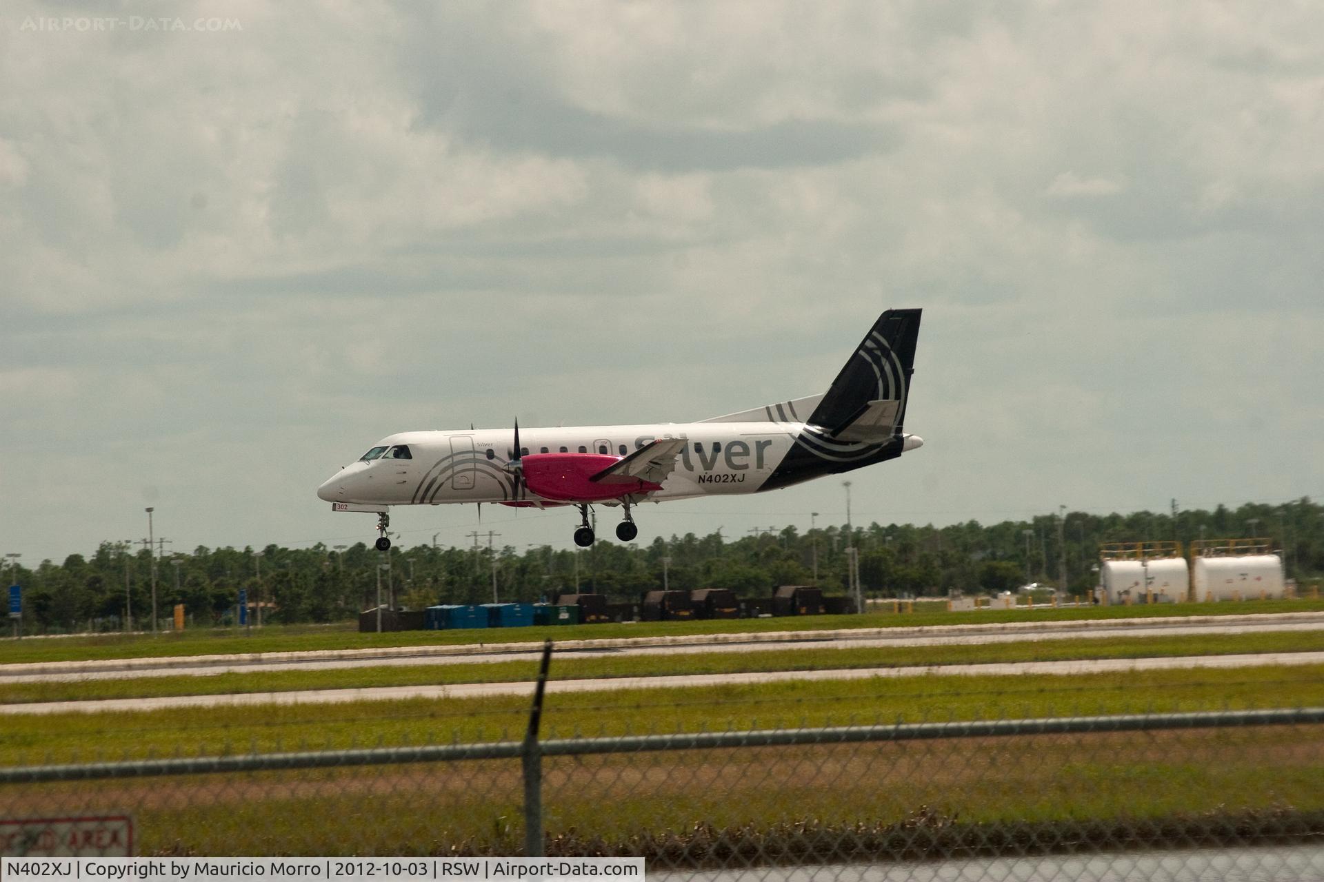 N402XJ, 1996 Saab 340B+ C/N 340B-402, Landing from Key West