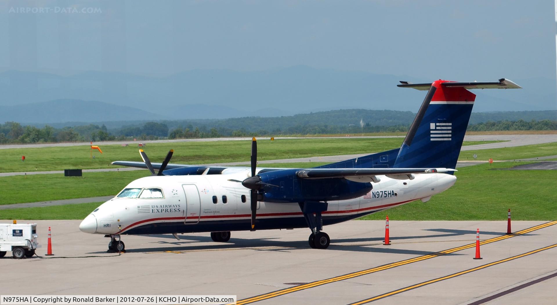 N975HA, Boeing DHC-8-102 C/N 176, CHO, VA