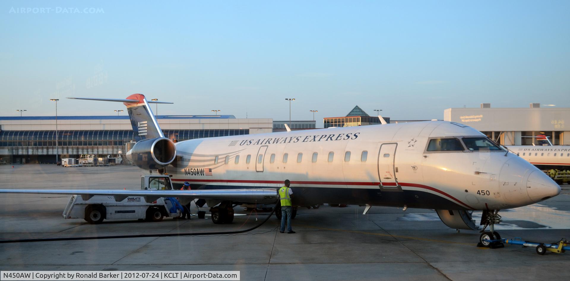 N450AW, 2003 Bombardier CRJ-200LR (CL-600-2B19) C/N 7823, CLT, NC