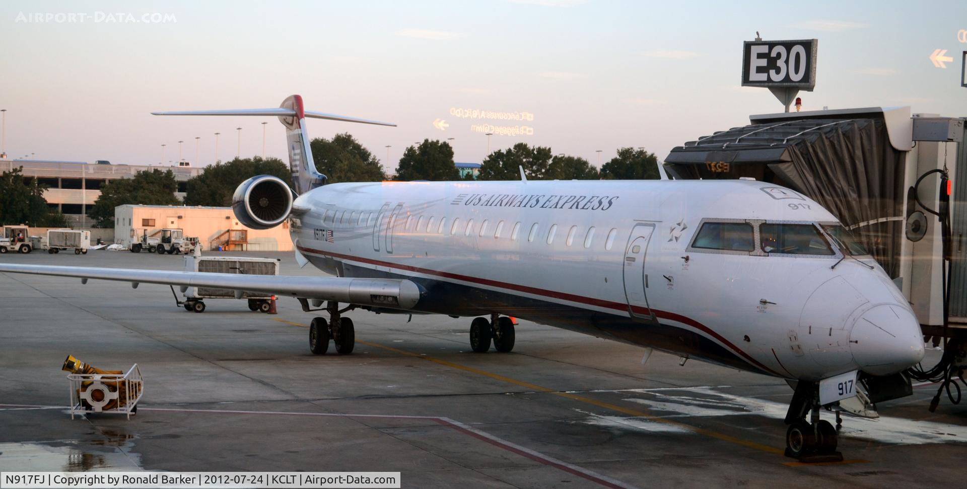 N917FJ, 2004 Bombardier CRJ-900ER (CL-600-2D24) C/N 15017, CLT, NC