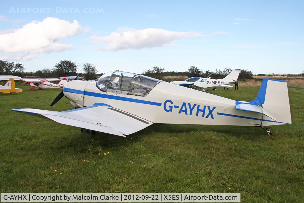G-AYHX, 1958 SAN Jodel D-117A C/N 903, SAN Jodel D-117A, Great North Fly-In, Eshott Airfield UK, September 2012.