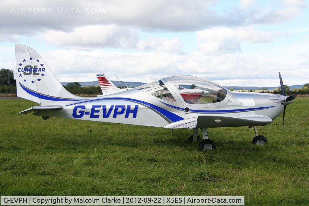 G-EVPH, 2009 Aerotechnik EV-97 Eurostar SL C/N LAA 315B-14951, Aerotechnik EV-97 Eurostar SL, Great North Fly-In, Eshott Airfield UK, September 2012.