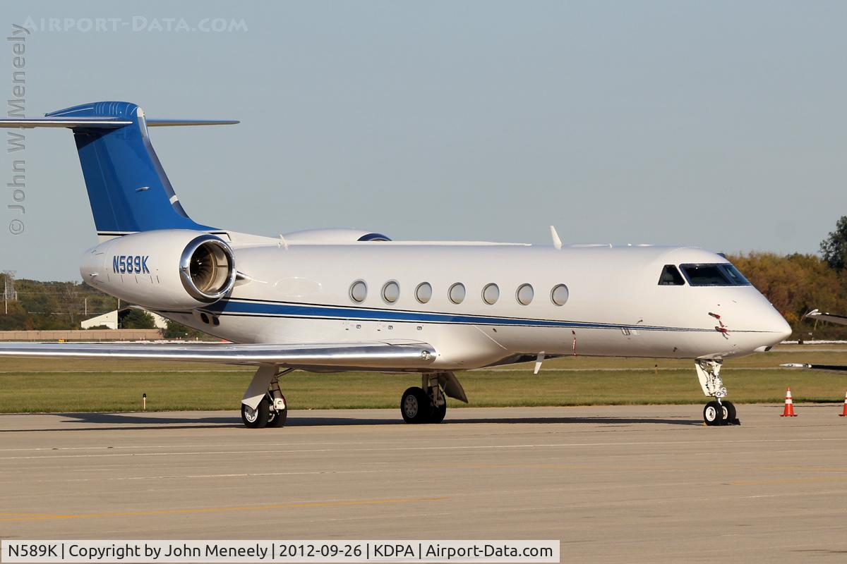 N589K, 2009 Gulfstream Aerospace GV-SP (G550) C/N 5235, Ryder Cup visitor