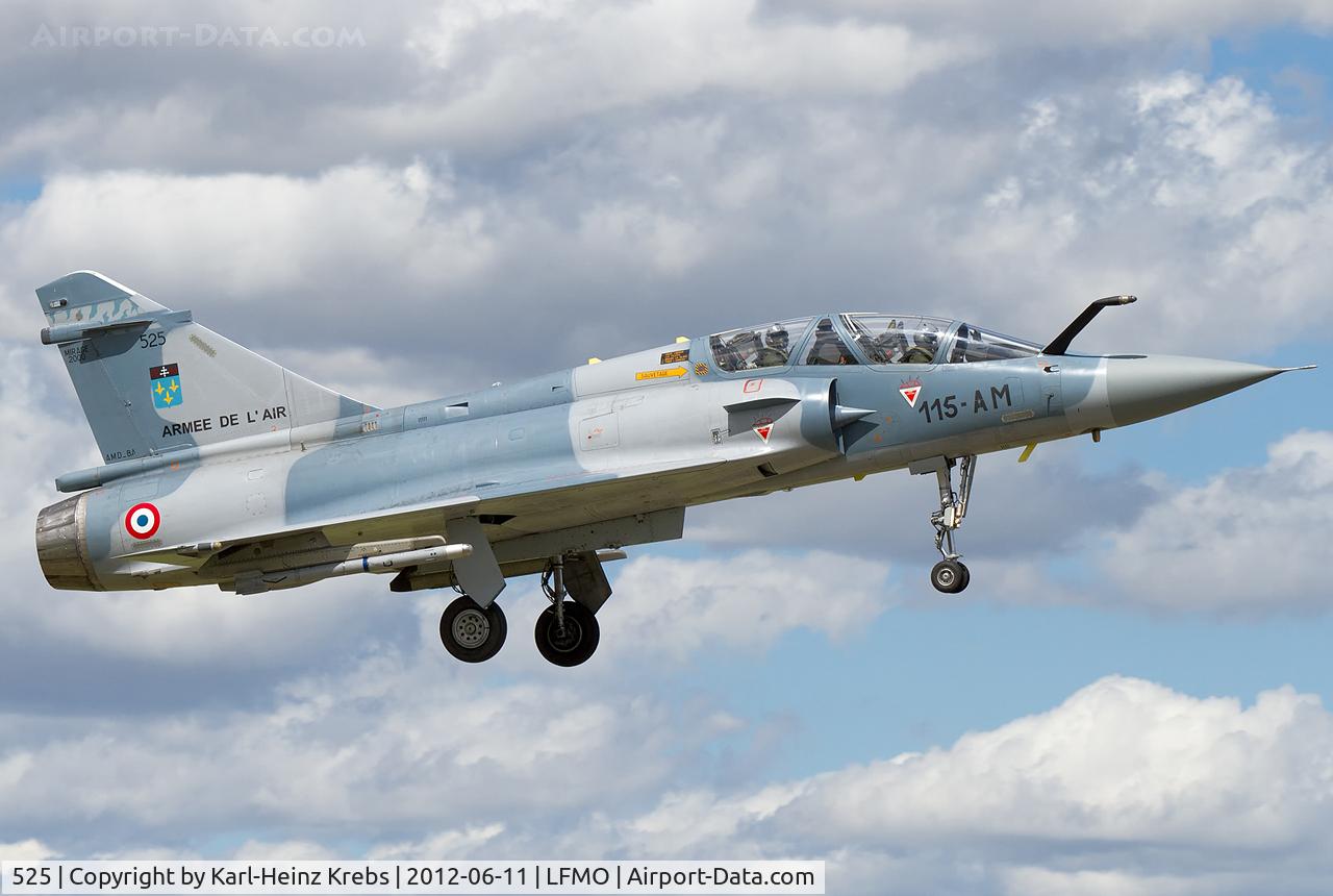 525, Dassault Mirage 2000B C/N 400, France - Air Force - Dassault Mirage 2000B