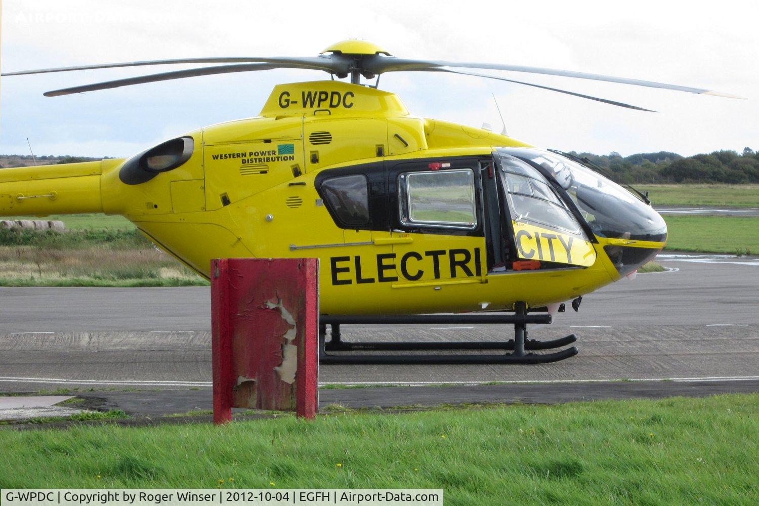G-WPDC, 1999 Eurocopter EC-135P-1 C/N 0090, Visiting helicopter operated by Western Power Distribution Helicopter Unit based at Bristol International Airport. Previously registrations: D-HECF, D-HKUG. 