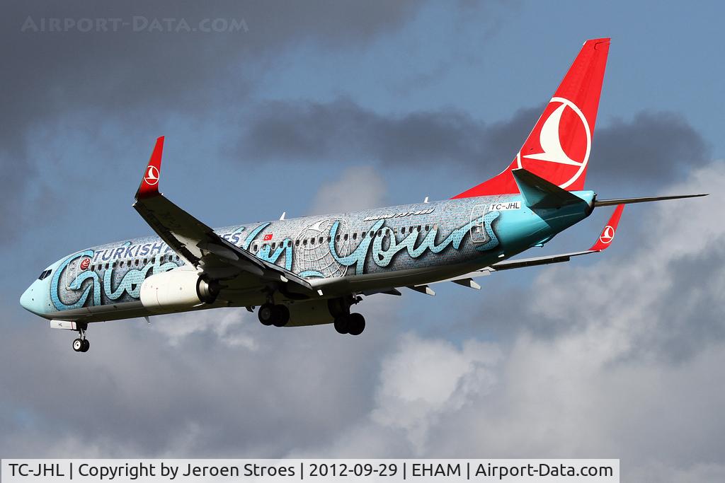 TC-JHL, 2011 Boeing 737-8F2 C/N 40976, @schiphol