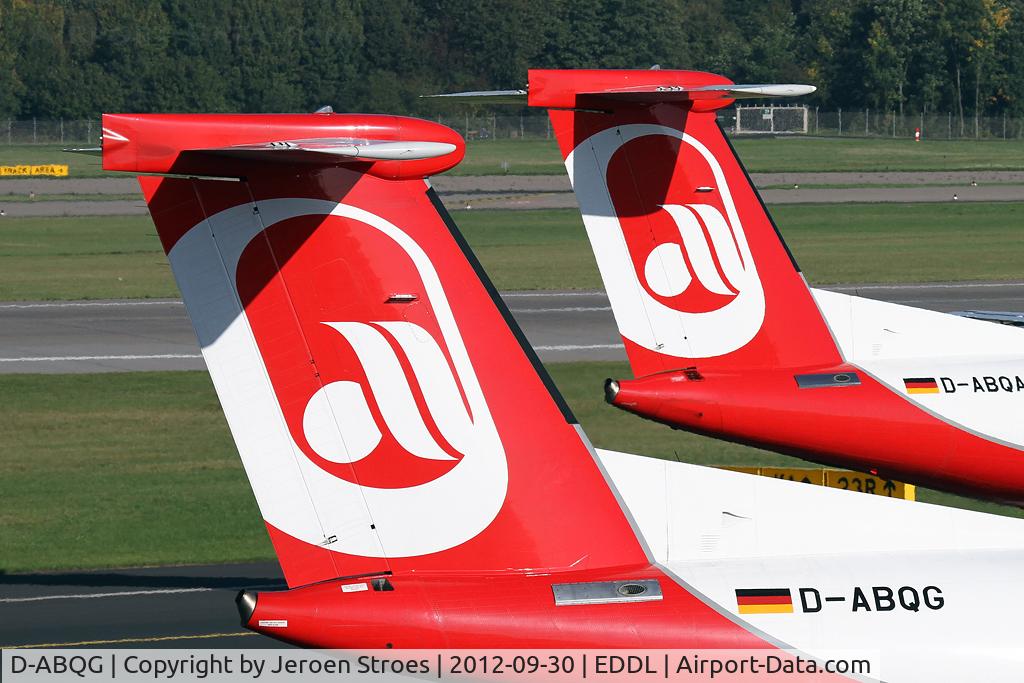 D-ABQG, 2009 De Havilland Canada DHC-8-402Q Dash 8 C/N 4250, tails