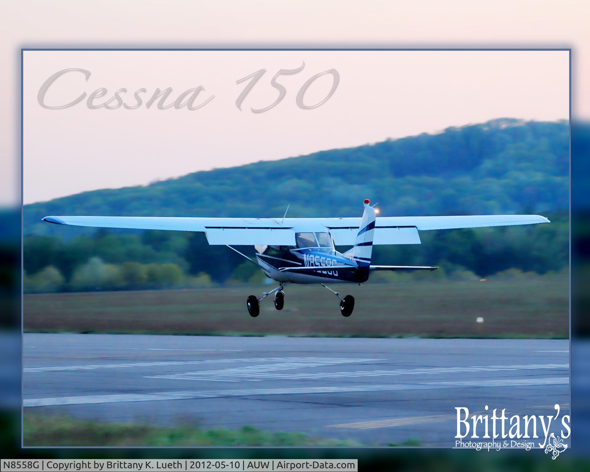 N8558G, 1966 Cessna 150F C/N 15062658, Cessna N8558G located at Wausau Municipal Airport in Wausau, WI