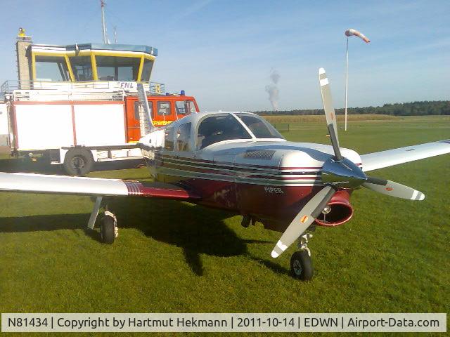 N81434, 1979 Piper PA-32R-301T Turbo Saratoga C/N 32R-8029043, Seen at Nordhorn/Lingen this summer.