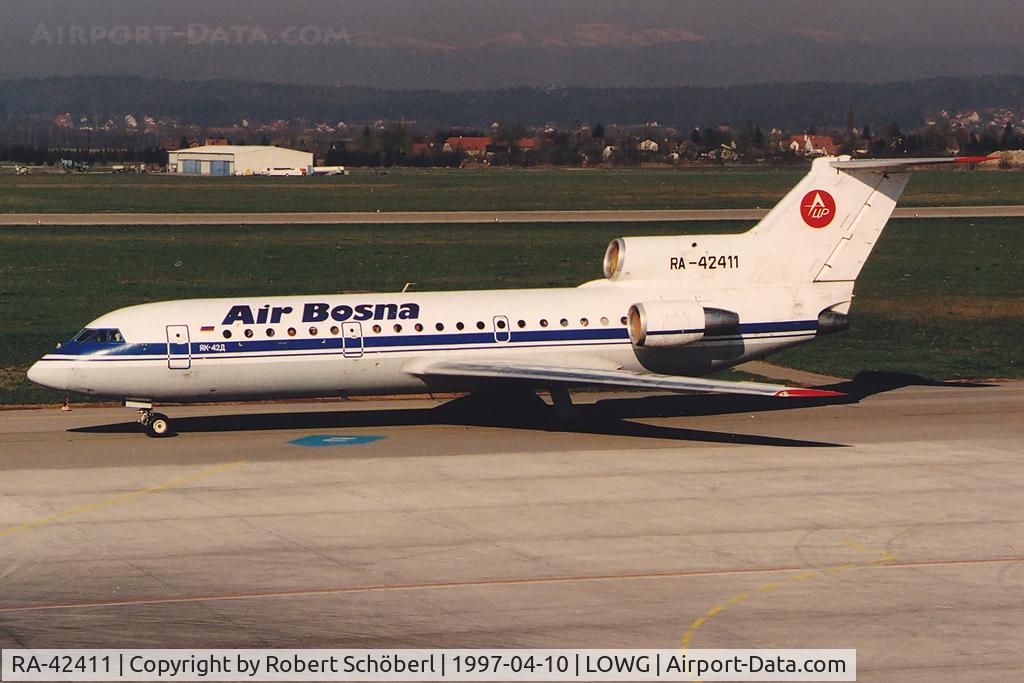 RA-42411, 1992 Yakovlev Yak-42D C/N 4520421219043, RA-42411