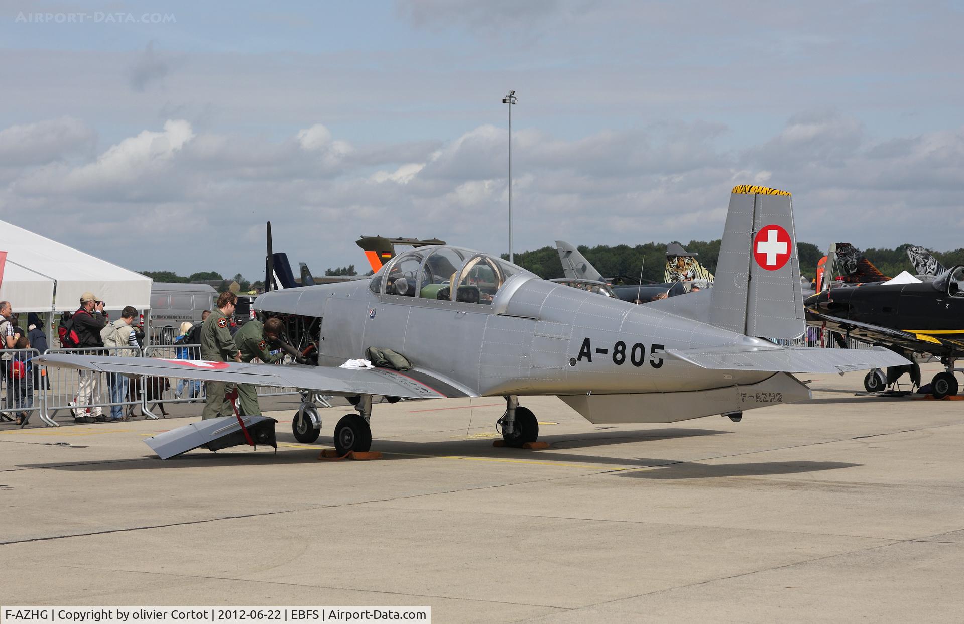 F-AZHG, 1956 Pilatus P3-03 C/N 322, Working on the engine...