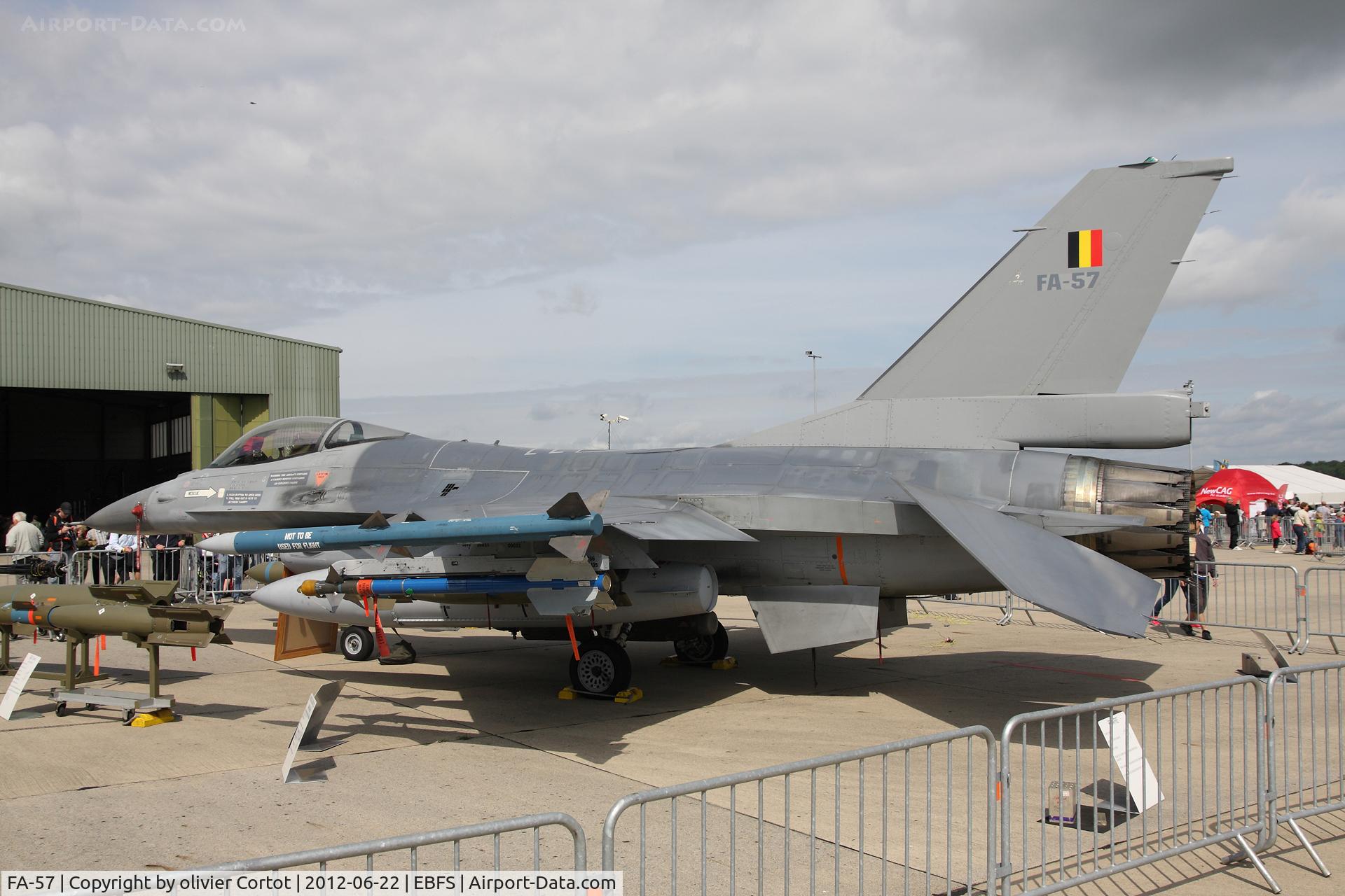 FA-57, 1980 SABCA F-16AM Fighting Falcon C/N 6H-57, Static display, Florennes airshow 2012
