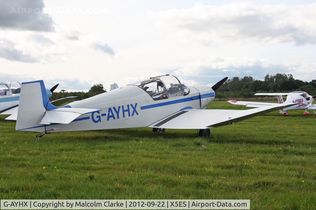 G-AYHX, 1958 SAN Jodel D-117A C/N 903, SAN Jodel D-117A, Great North Fly-In, Eshott Airfield UK, September 2012.