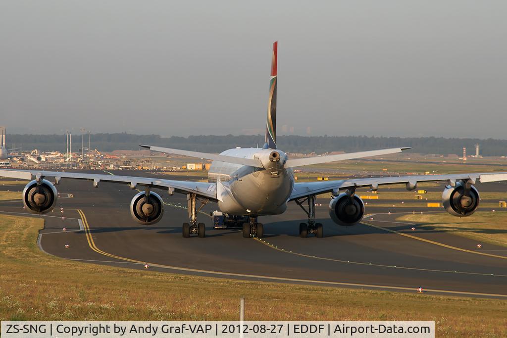ZS-SNG, 2004 Airbus A340-642 C/N 557, South African Airways A340-600