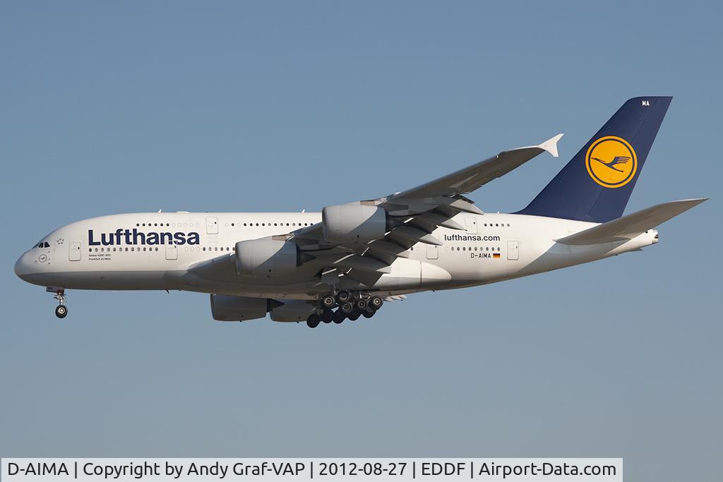 D-AIMA, 2010 Airbus A380-841 C/N 038, Lufthansa A380