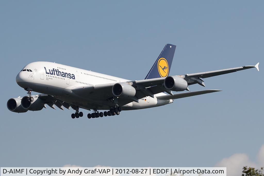 D-AIMF, 2011 Airbus A380-841 C/N 066, Lufthansa A380