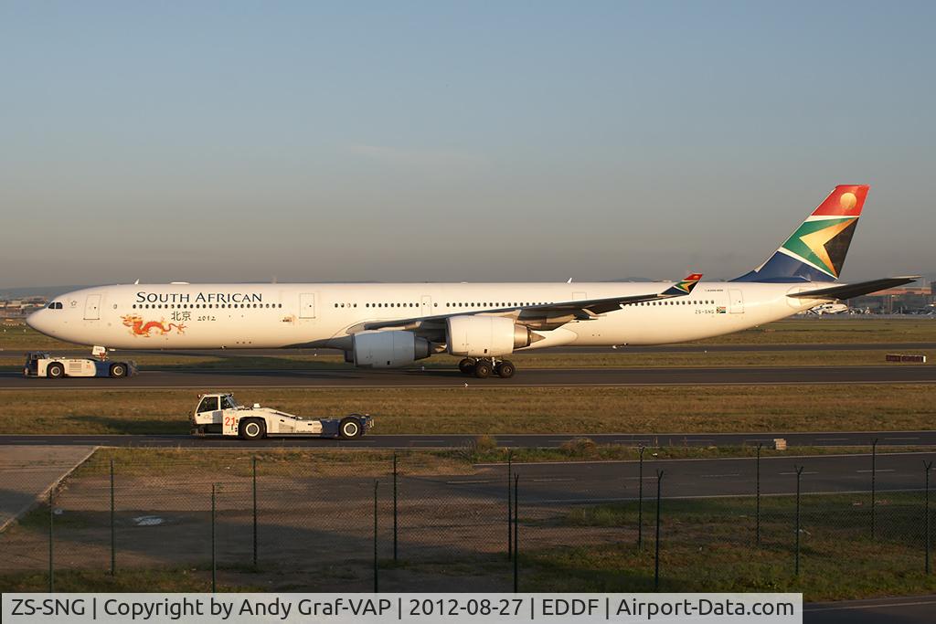 ZS-SNG, 2004 Airbus A340-642 C/N 557, South African Airways A340-600