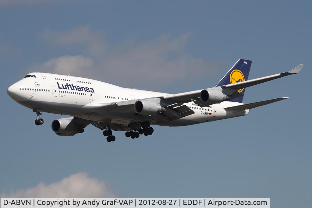 D-ABVN, 1992 Boeing 747-430 C/N 26427, Lufthansa 747-400