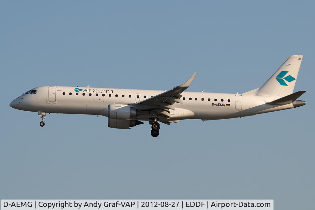 D-AEMG, 2011 Embraer 190LR (ERJ-190-100LR) C/N 19000404, Air Dolomiti EMB190