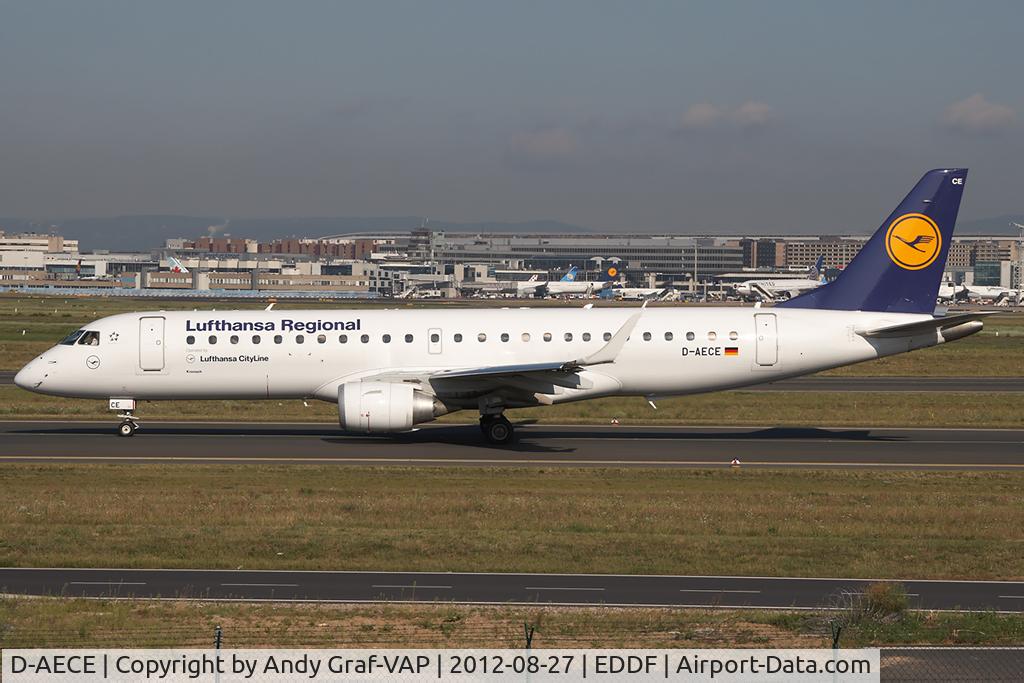 D-AECE, 2010 Embraer 190LR (ERJ-190-100LR) C/N 19000341, Lufthansa EMB190