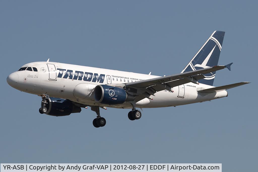 YR-ASB, 2006 Airbus A318-111 C/N 2955, Tarom A318