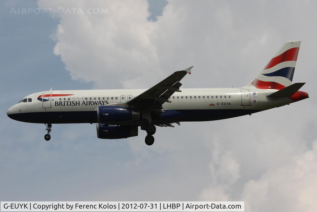 G-EUYK, 2010 Airbus A320-232 C/N 4551, Ferihegy