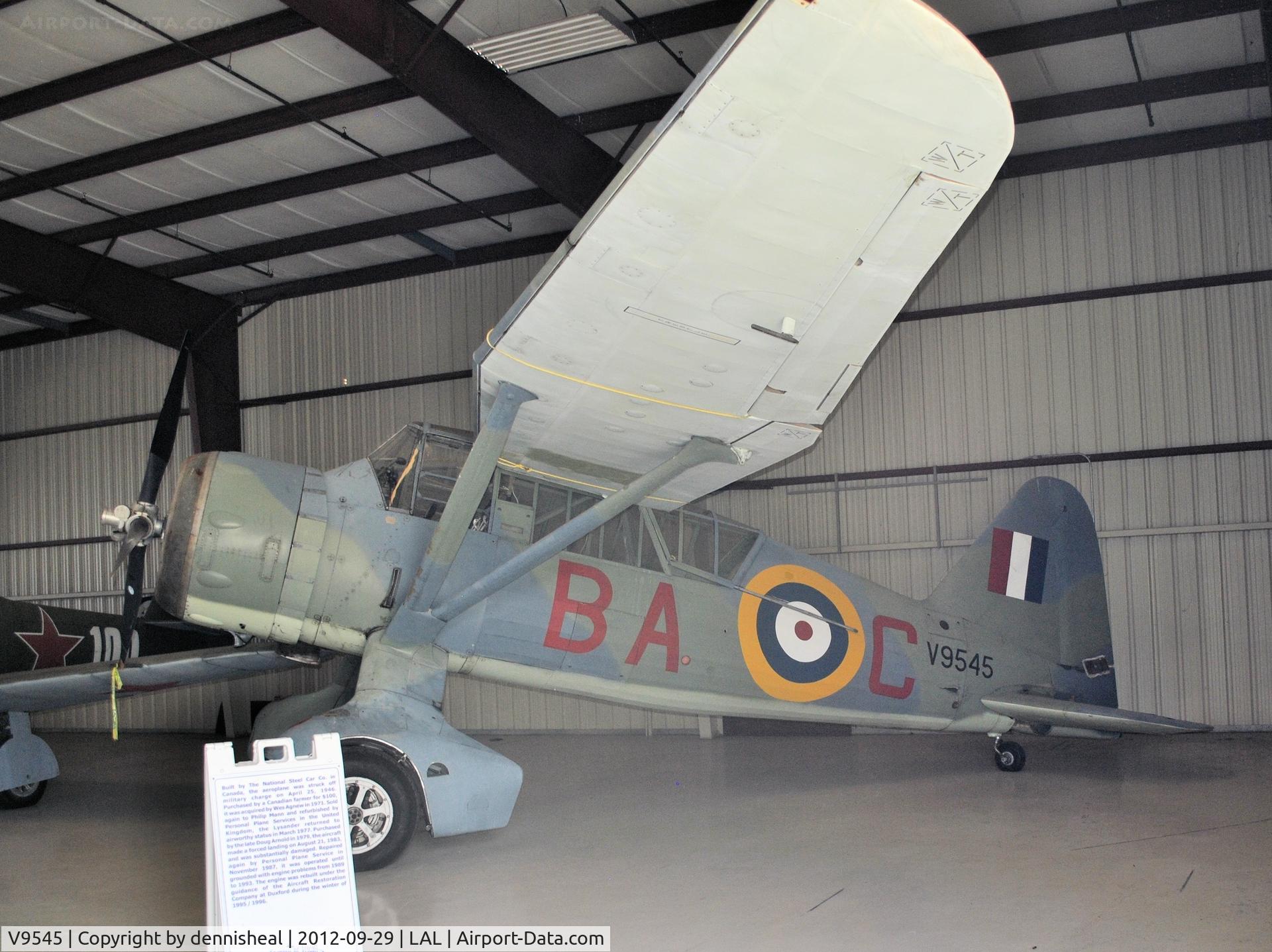 V9545, 1942 Westland Lysander IIIA C/N 1244, 1942 LYSANDER 111A