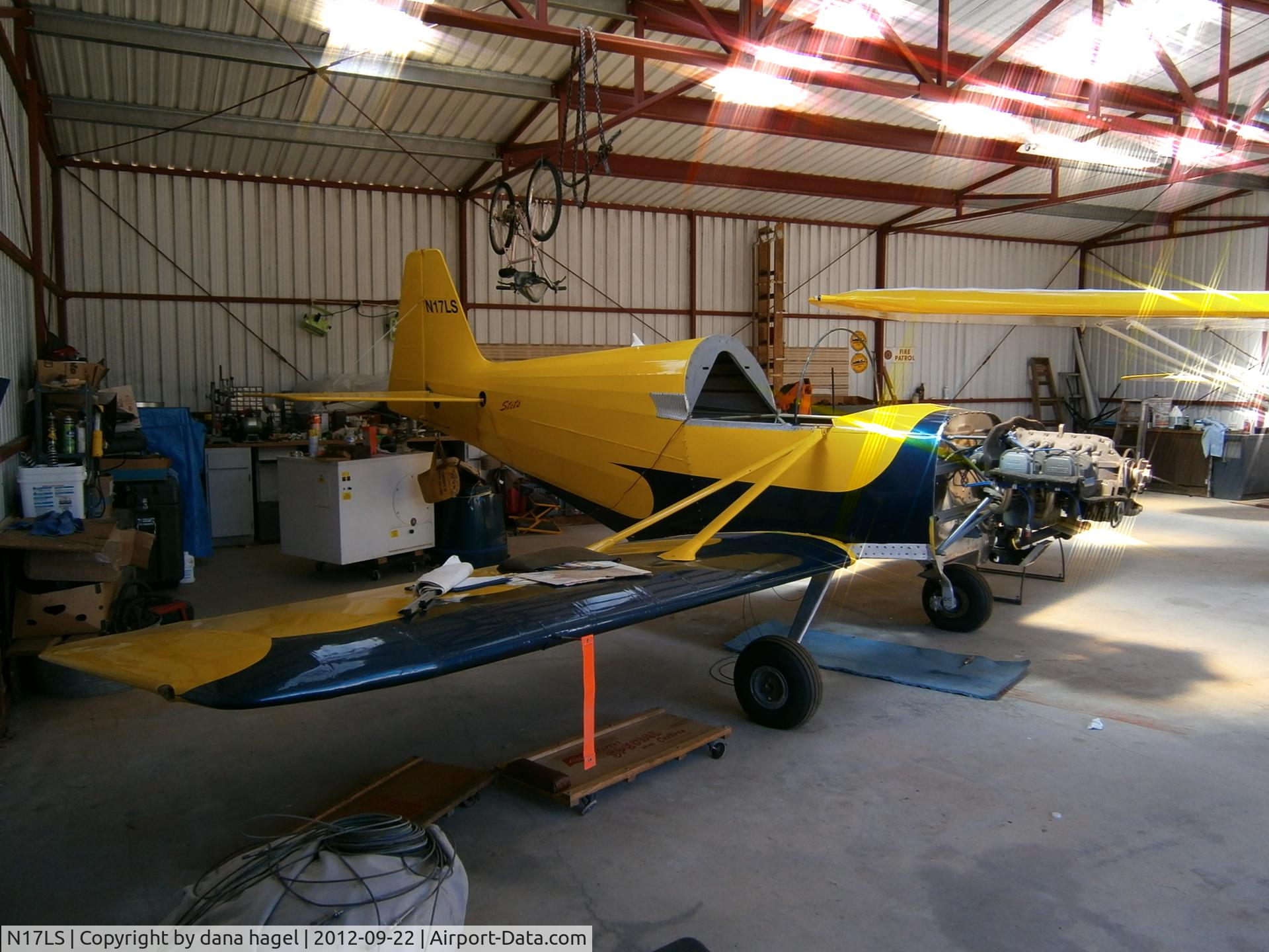 N17LS, 1971 Stits SA-3B Playboy C/N P-455, just getting re-started on a re-fit of controls, landing gear, interior. it`s been in storage most of the past five years. now i hopen to stay on track and fly soon!