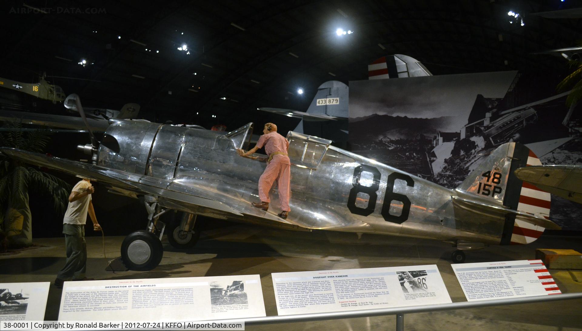 38-0001, 1938 Curtiss P-36 Hawk C/N 12415, AF Museum