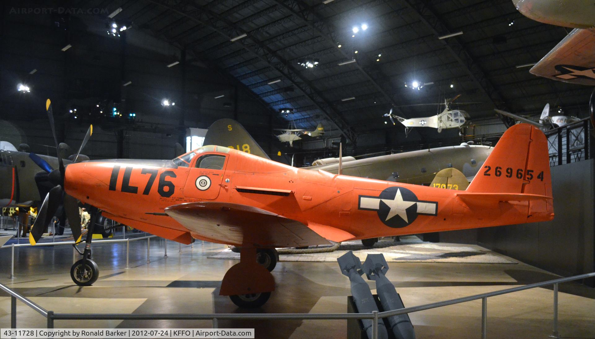 43-11728, 1945 Bell P-63E-1-BE Kingcobra C/N 33-16, AF Museum shown as 42-69654