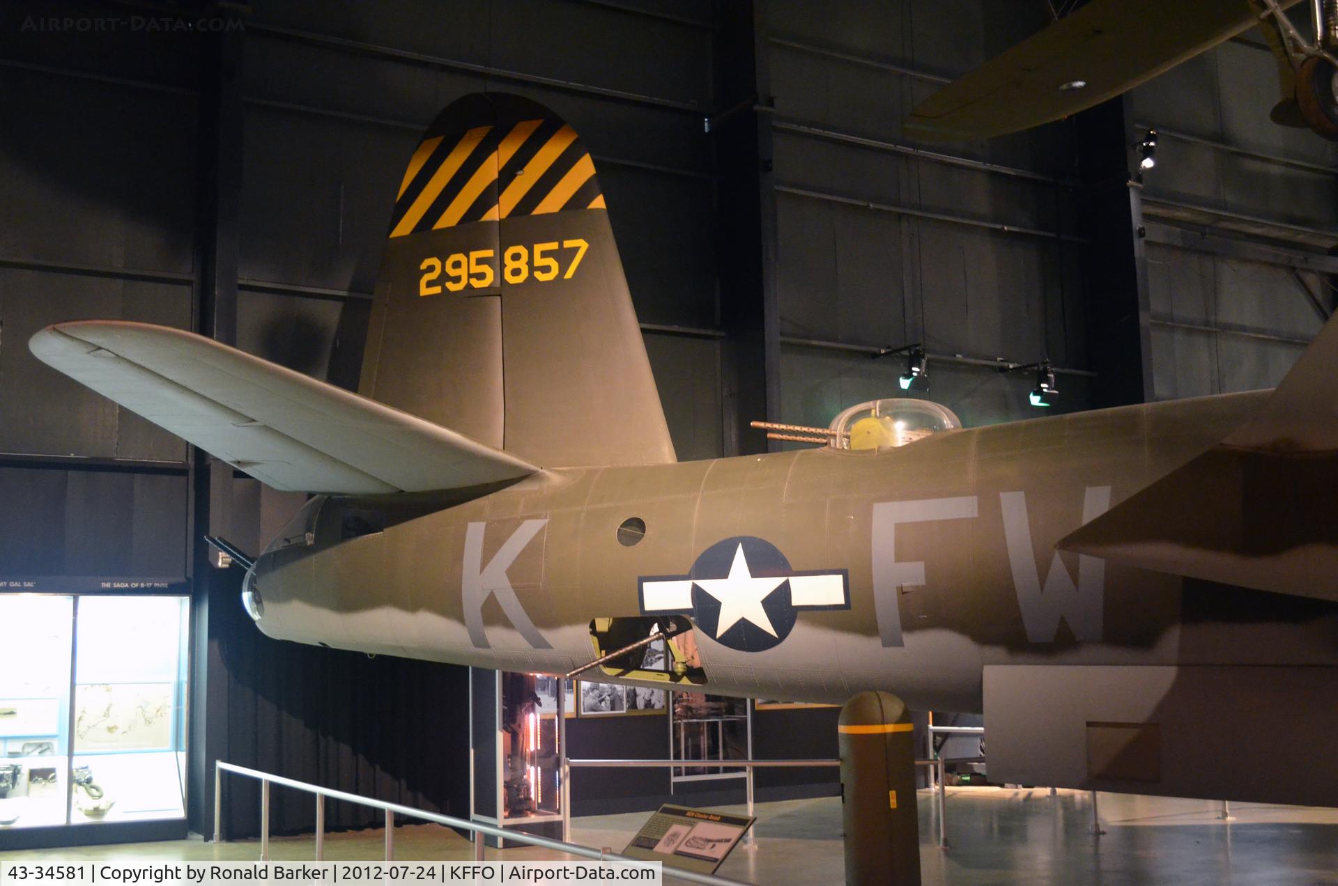 43-34581, 1943 Martin B-26G-11-MA Marauder C/N 8701, AF Museum