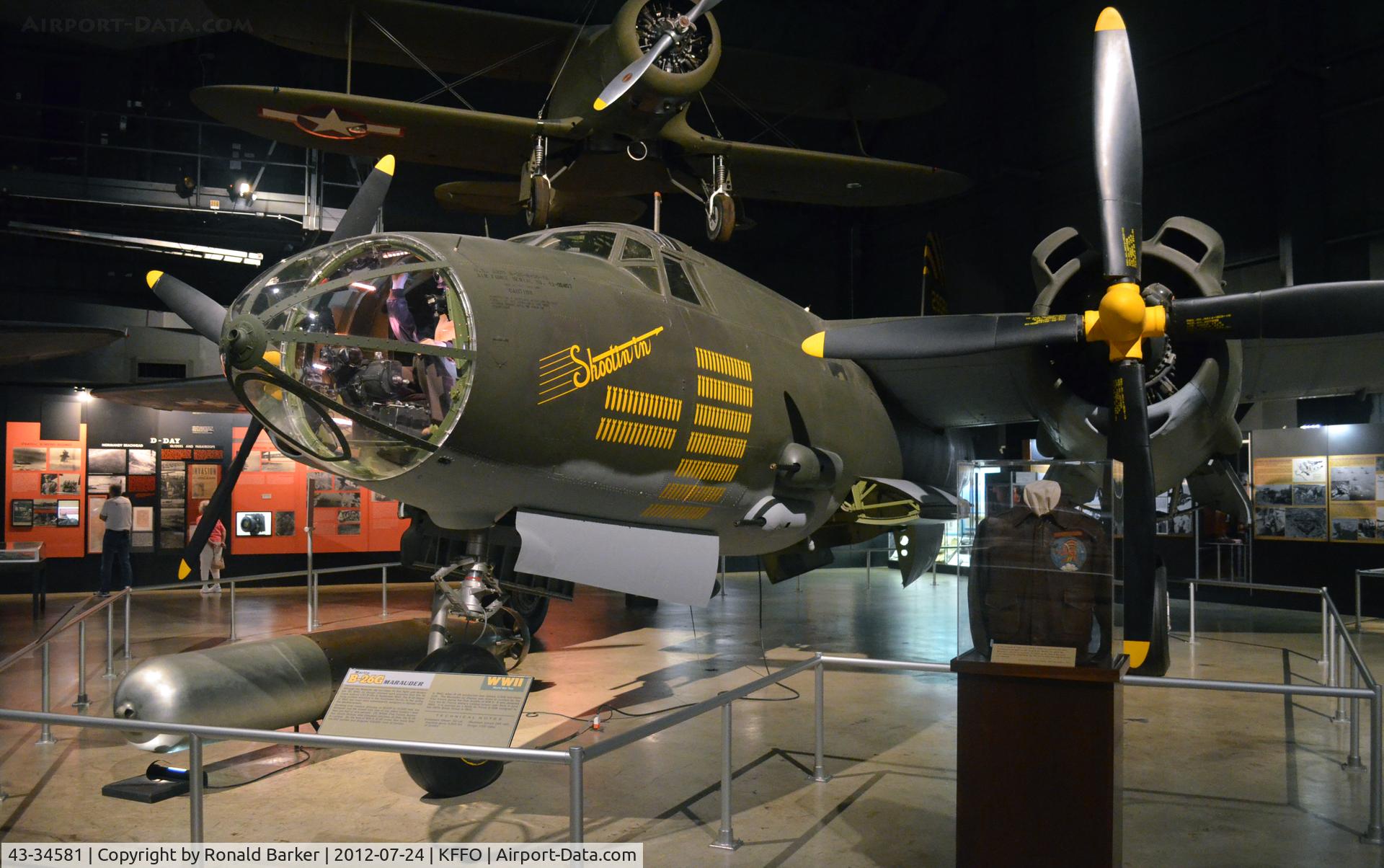 43-34581, 1943 Martin B-26G-11-MA Marauder C/N 8701, AF Museum