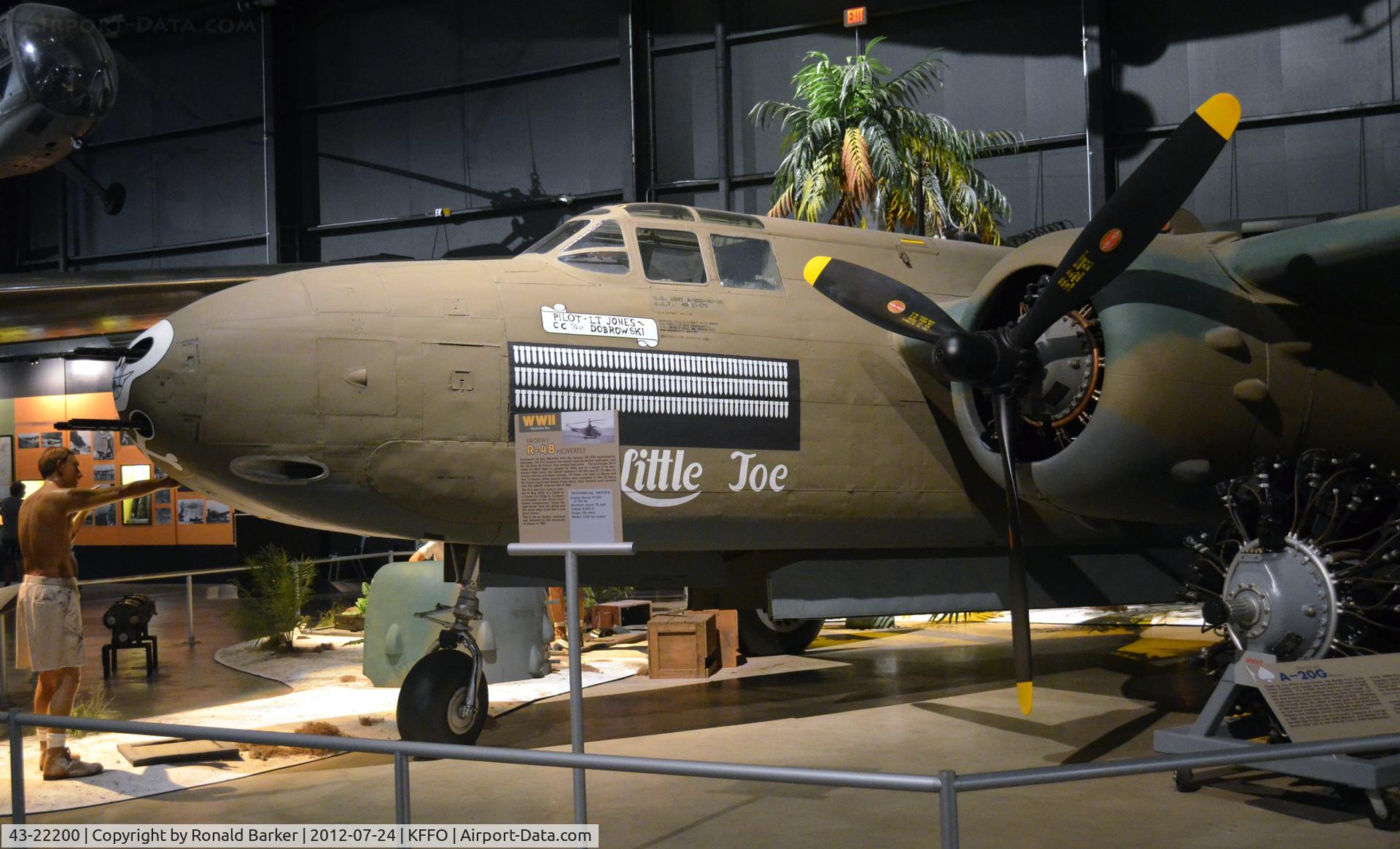 43-22200, 1943 Douglas A-20G Havoc C/N 21847, AF Museum  shown as 43-21475