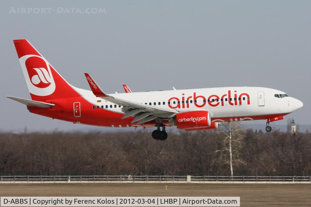 D-ABBS, 2001 Boeing 737-76N C/N 28654, Ferihegy